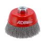 Carda de copa alambre ondulado fino 4" 10670 Adir