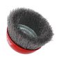 Carda de copa alambre ondulado fino 4" 10670 Adir