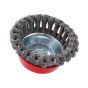 Carda de copa alambre trenzado fino 4" 10673 Adir