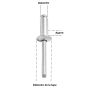 Remache 1/4" x 1/4" 50 piezas AD84BS