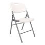 Silla plegable tipo picnic blanca 12129 Adir