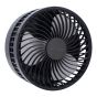 Ventilador portátil recargable de escritorio negro 12380 Adir