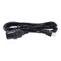 Extensión negra con socket e interruptor 5 m 13827 Adir