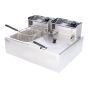 Freidora eléctrica doble bandeja 12 litros 17010 Silver Master