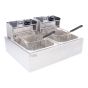 Freidora eléctrica doble bandeja 12 litros 17010 Silver Master