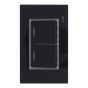 Placa con 2 apagadores de escalera Tiffany Cristal 9784 Adir