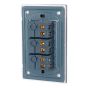 Placa con 3 apagadores secillos Tiffany Cristal 9785 Adir