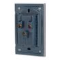 Placa con 2 contactos aterrizados Tiffany Cristal 9788 Adir