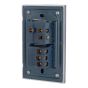 Placa con 1 apagador de escalera y 1 contacto aterrizado Tiffany Cristal 9790 Adir
