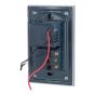 Placa con 1 contacto1 aterrizado y 2 puertos USB Tiffany Cristal 9795 Adir