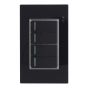 Placa con 4 apagadores de escalera Tiffany Cristal 9883 Adir