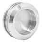 Jaladera redonda para puerta de cristal cromo B023 Axcent