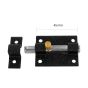 Pasador para sobreponer 4.5 cm negro con pijas