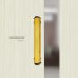 Jaladera mixta de aluminio tubular color Dorado
