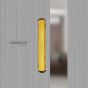 Jaladera mixta de aluminio tubular color Dorado