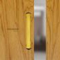 Jaladera mixta de aluminio tubular color Dorado