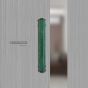 Jaladera mixta de aluminio tubular color Verde