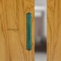 Jaladera mixta de aluminio tubular color Verde