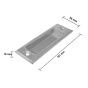 Jaladera de caja acero modelo 23