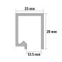 Riel de aluminio de 2 metros PL-2550 AL Ducasse