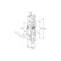 Cerradura para baño aluminio blanco 549 MM Phillips