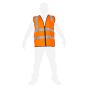 Chaleco de seguridad de alta visibilidad naranja XXL SR1060-NJ MR Seguridad