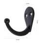 Perchero sencillo negro 1827 Handy Home