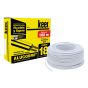 Rollo de cable dúplex flexible POT calibre 18 AWG blanco