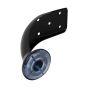 Pata para sofá y muebles 110 mm negro mate 792-0977 Herrasa