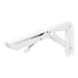 Soporte abatible reforzado 12" blanco Vinco