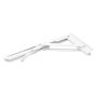 Soporte abatible reforzado 12" blanco Vinco