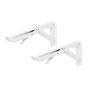 Soporte abatible reforzado 12" blanco Vinco