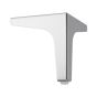 Pata para para sofá Slim 130 mm cromo triangular