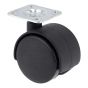Rodaja tipo yoyo 38 mm con placa RR-3210 Bolder