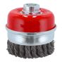 Carda de copa alambre trenzado 4" SW-32030203 Fumetax