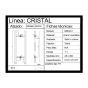 Jaladera tipo "H" 45 cm para puertas de cristal satín BRK341 Bruken