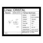 Perilla para puertas de cristal satinada BRK225 Bruken