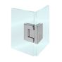 Bisagra vidrio-vidrio a 90° cromada BRK714 Bruken