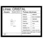 Conector para cristal fijo o barandal satín BRK673 Bruken