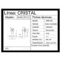 Conector muro a vidrio fijo BRK1021 Bruken