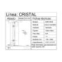 Poste terminal para barandal BRK1053E Bruken