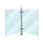 Poste intermedio para barandal escuadra 90° BRK1053C Bruken