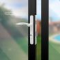 Cerradura de perfil angosto Lily blanca 886 Ashico