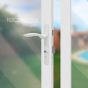 Cerradura de perfil angosto Lily blanca 886 Ashico
