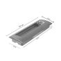 Jaladera de embutir niquel satinado 96 mm 342 Ashico