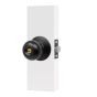 Cerradura para recámara pomo Cariel negro mate 12018 Ashico