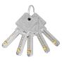 Cilindro europeo alta seguridad 120 mm níquel satinado 90034 Ashico