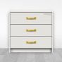Jaladera para mueble latonada 110 mm Mañon