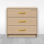 Jaladera para mueble latonada 110 mm Mañon