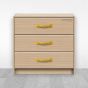 Jaladera para mueble latonada 130 mm Mañon